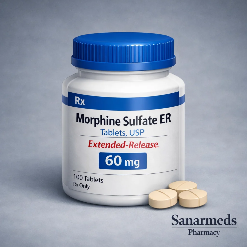 Morphine Sulfate Extended-Release (ER) 15 mg, 30 mg, 60 mg, 100 mg, 200 mg