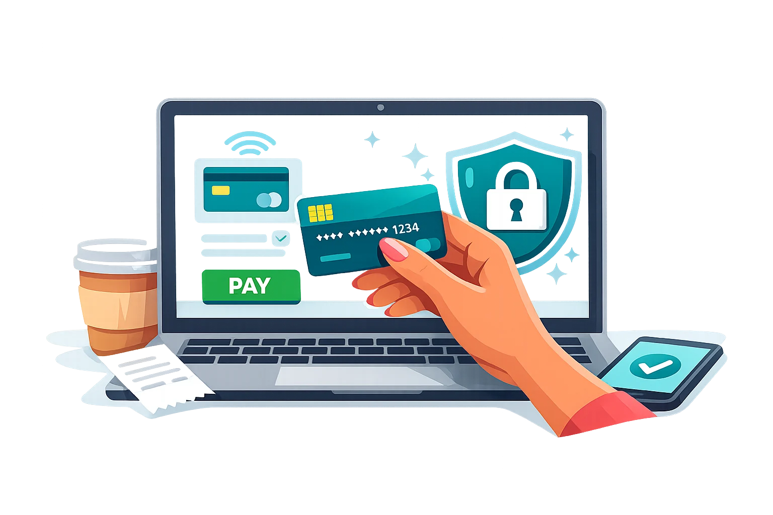 how it works, pay securely