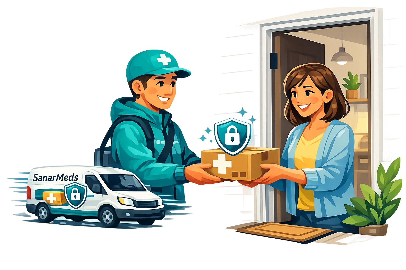 how it works, home delivery, pack received